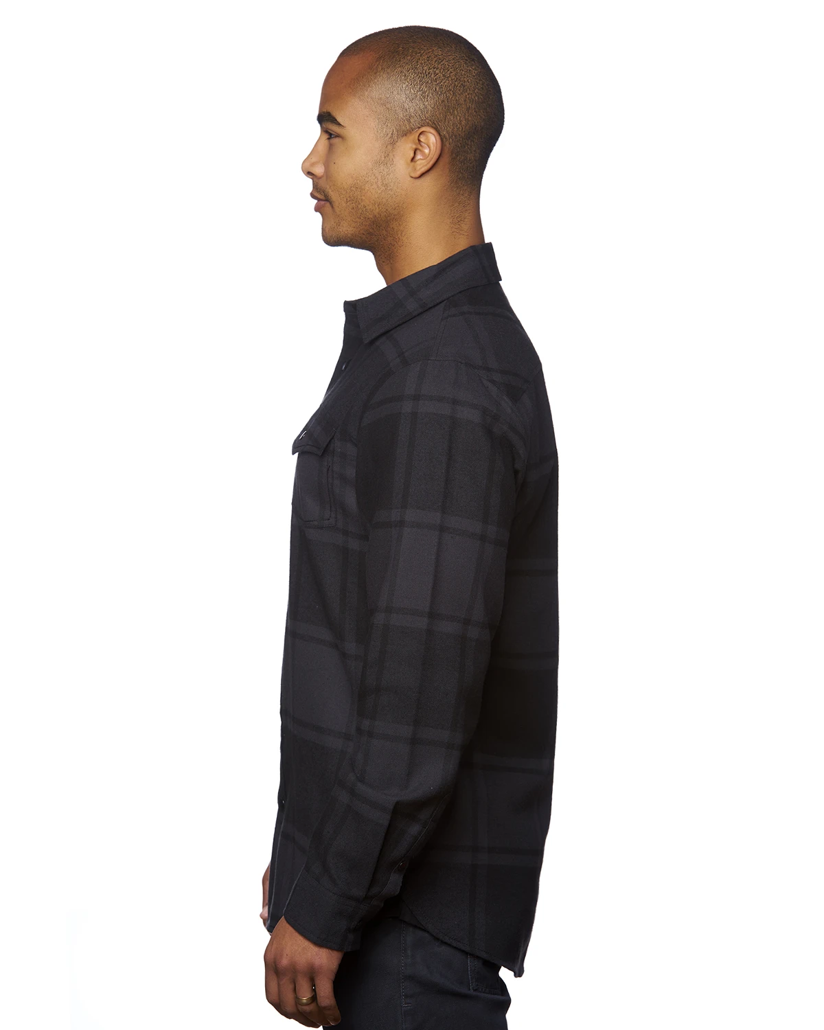 Men's Snap-Front Flannel Shirt 4 Men's Snap-Front Flannel Shirt - Image 2