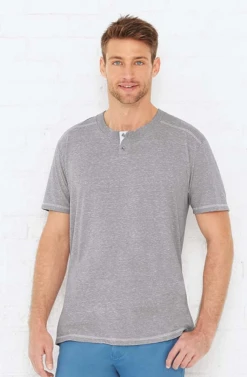 Harborside Melange Jersey Henley 17 Harborside Melange Jersey Henley -Jiffyshirts Sales Store 65cb0346c82aef