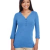 Ladies' Perfect Fit™ Y-Placket Convertible Sleeve Knit Top 2 Ladies' Perfect Fit™ Y-Placket Convertible Sleeve Knit Top -Jiffyshirts Sales Store 6717ee27aee668