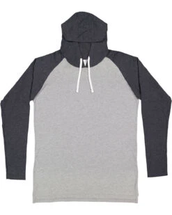 Men's Hooded Raglan Long Sleeve Fine Jersey T-Shirt 24 Men's Hooded Raglan Long Sleeve Fine Jersey T-Shirt -Jiffyshirts Sales Store 6765444d15c37f