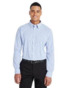 CrownLux Performance™ Men's Micro Windowpane Shirt
