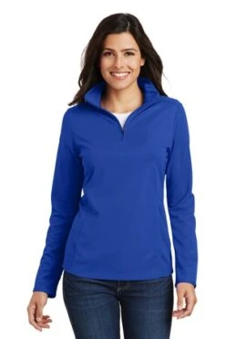 Ladies Pinpoint Mesh 1/2-Zip -Jiffyshirts Sales Store 67fd2f19fe28d9