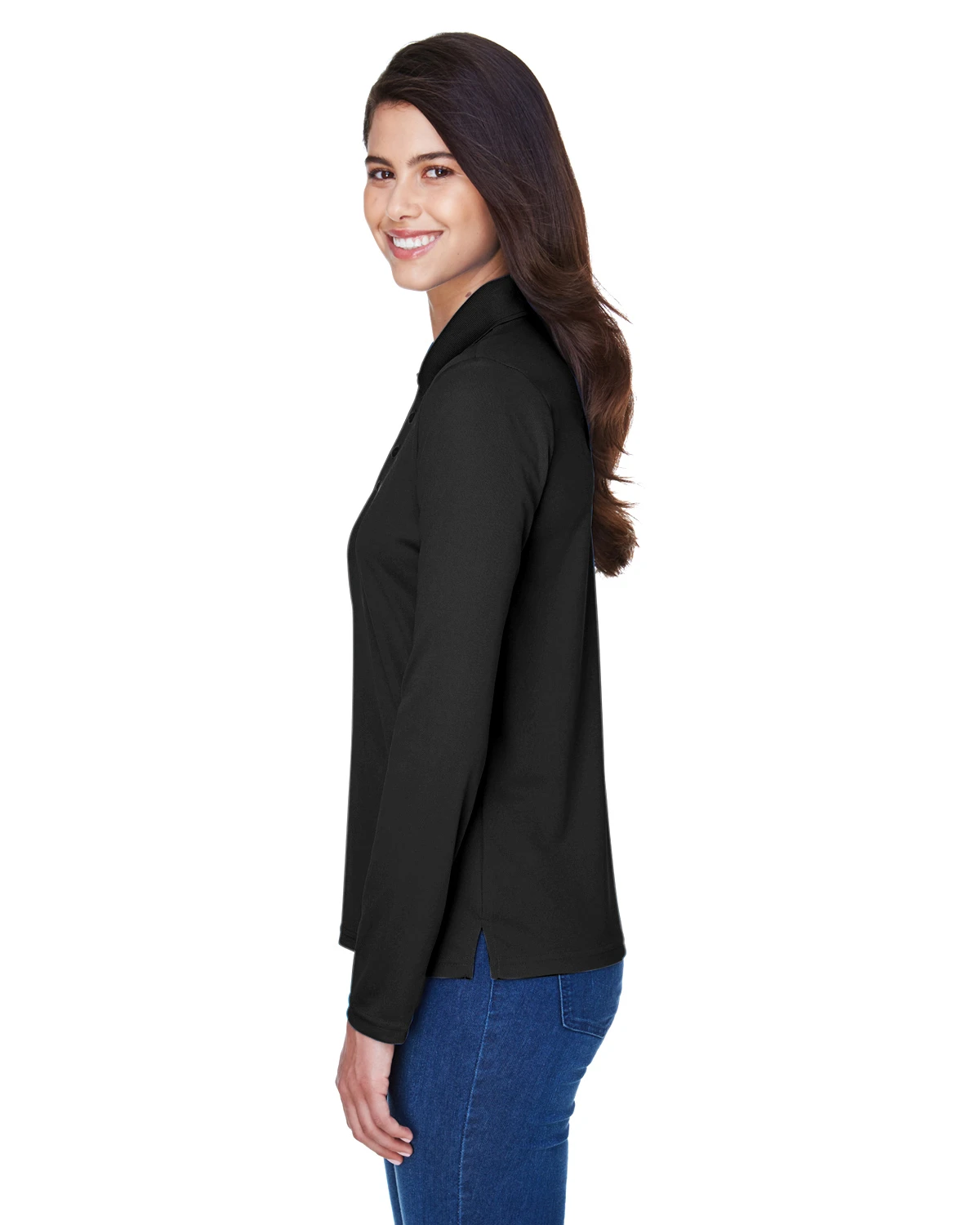 Ladies' Pinnacle Performance Long-Sleeve Piqué Polo 4 Ladies' Pinnacle Performance Long-Sleeve Piqué Polo - Image 2