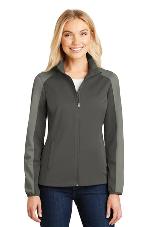Ladies Active Colorblock Soft Shell Jacket 8 Ladies Active Colorblock Soft Shell Jacket - Image 6