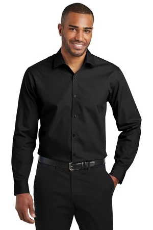 Slim Fit Carefree Poplin Shirt 9 Slim Fit Carefree Poplin Shirt - Image 7
