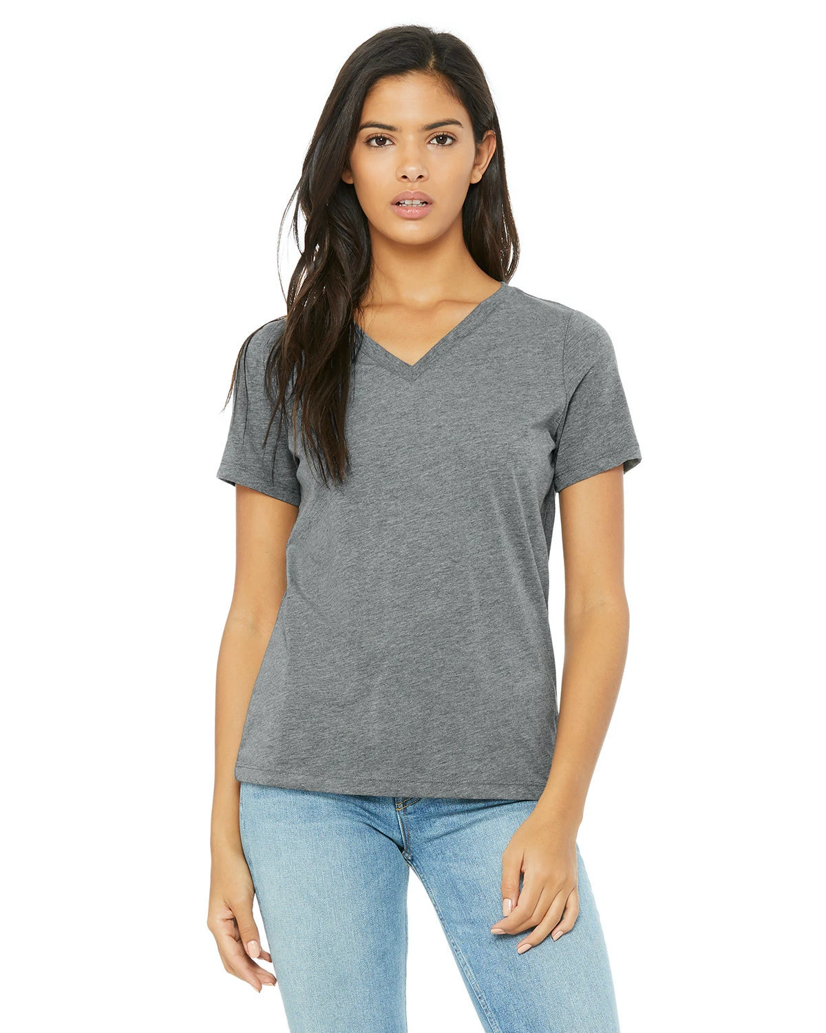 Ladies' Relaxed Jersey V-Neck T-Shirt 3 Ladies' Relaxed Jersey V-Neck T-Shirt
