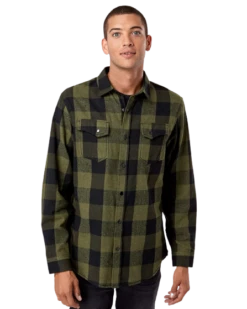 Men's Snap-Front Flannel Shirt 14 Men's Snap-Front Flannel Shirt -Jiffyshirts Sales Store 6ab3c7e9adc370