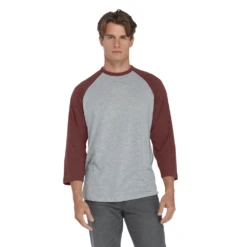 Platinum Men's Tri-Blend 3/4 Sleeve Raglan Tee -Jiffyshirts Sales Store 6b9230b0747410