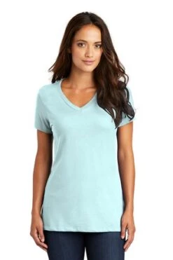 District Ladies' Perfect Weight V-Neck Tee 35 District Ladies' Perfect Weight V-Neck Tee -Jiffyshirts Sales Store 6becfd540b69bc