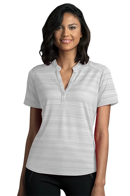 Women's Strata Textured Henley 8 Women's Strata Textured Henley - Image 6