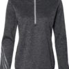 ADIDAS Ladies' 3-Stripes Heather Quarter-Zip 1 ADIDAS Ladies' 3-Stripes Heather Quarter-Zip -Jiffyshirts Sales Store 6f4c30aae879f5