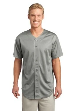 Unisex PosiCharge Tough Mesh Full-Button Jersey 22 Unisex PosiCharge Tough Mesh Full-Button Jersey -Jiffyshirts Sales Store 6fd31c014af983