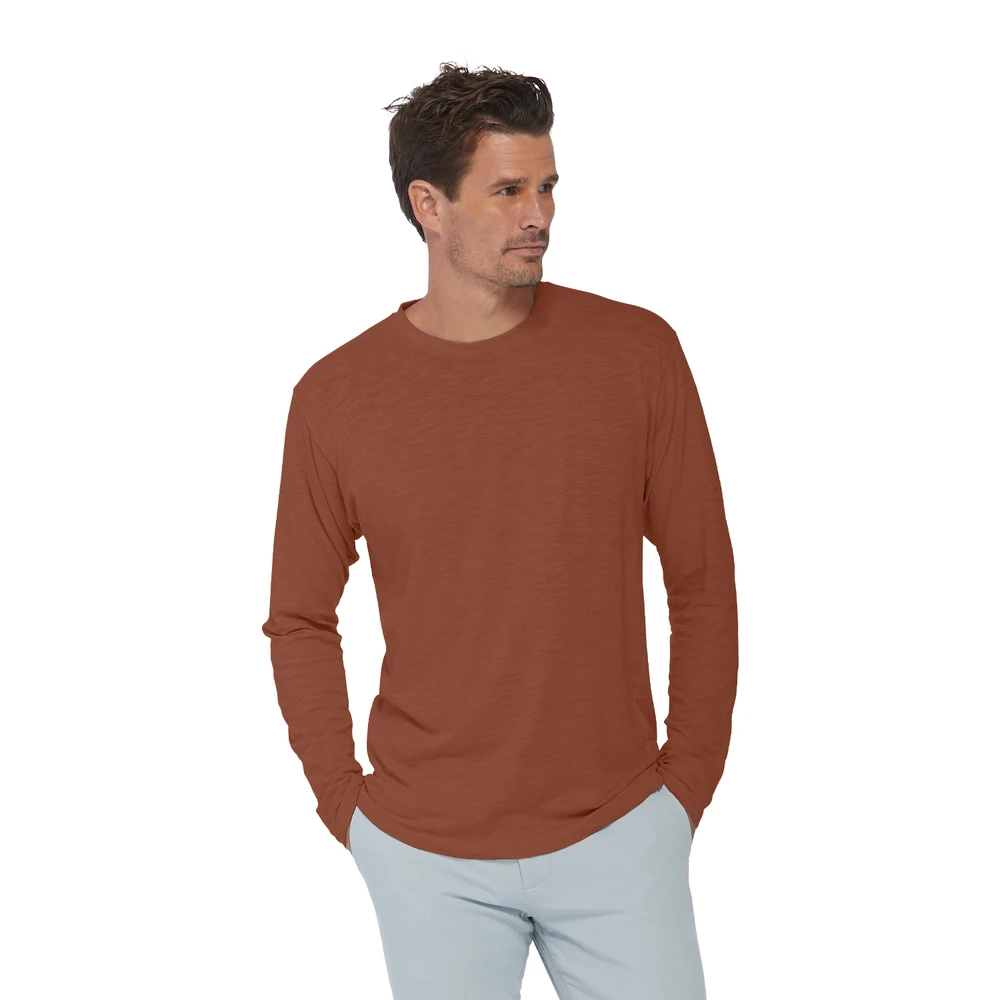 Platinum Adult Unisex Slub Long Sleeve Crew Neck Tee 14 Platinum Adult Unisex Slub Long Sleeve Crew Neck Tee - Image 12