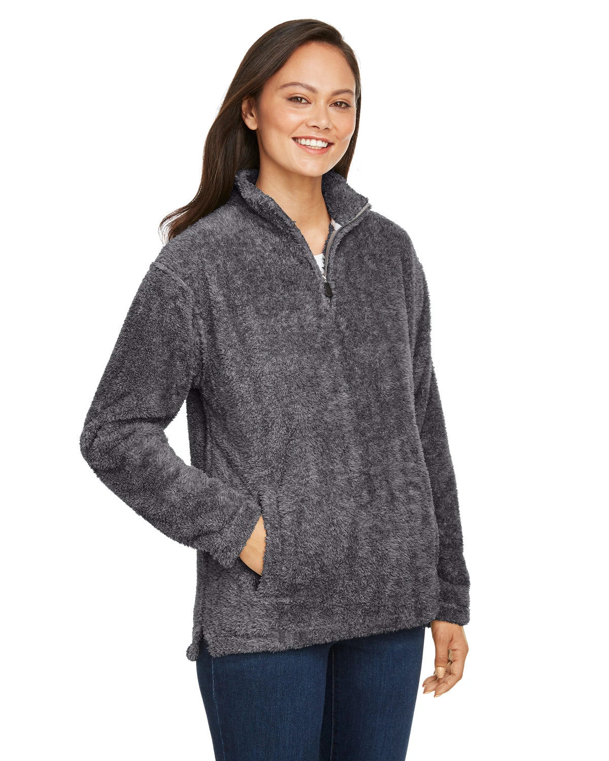 Unisex Men's Boundary Shag Quarter Zip 4 Unisex Men's Boundary Shag Quarter Zip - Image 2