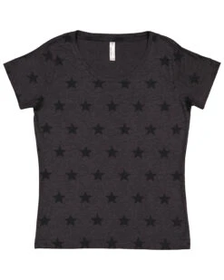 Women's Star Print Scoop Neck T-Shirt 15 Women's Star Print Scoop Neck T-Shirt -Jiffyshirts Sales Store 70cbf940646c94