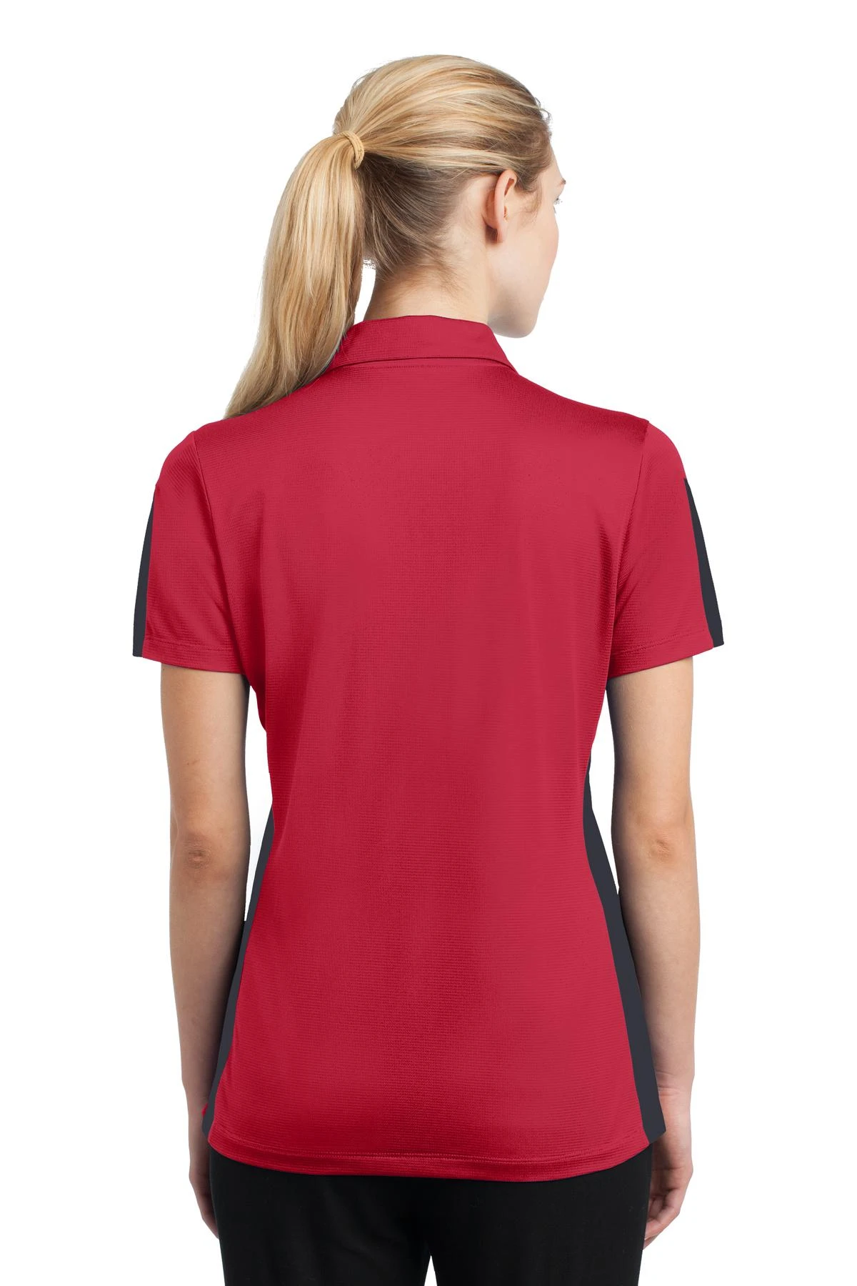 Ladies PosiCharge Active Textured Colorblock Polo 4 Ladies PosiCharge Active Textured Colorblock Polo - Image 2