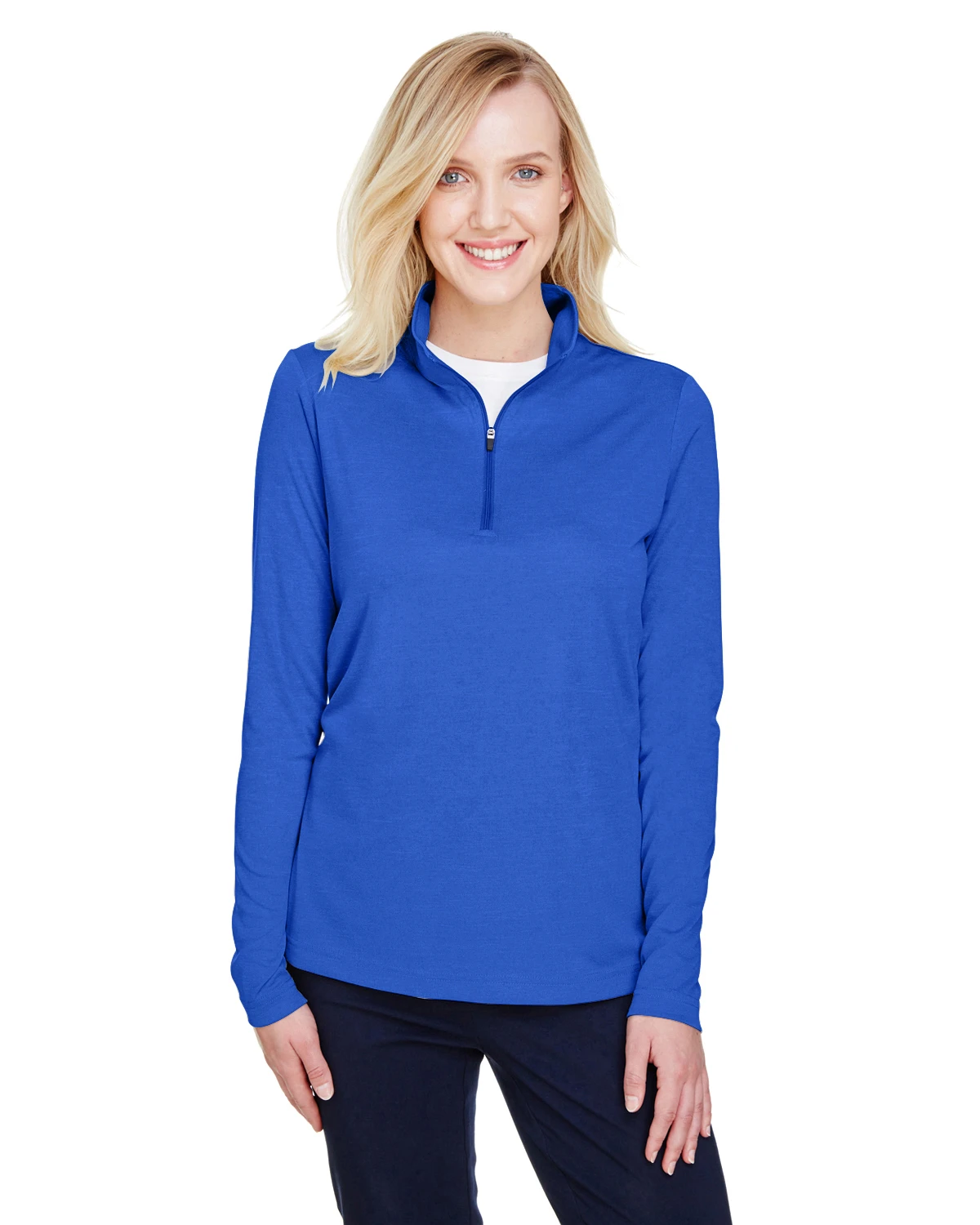 Ladies' Zone Sonic Heather Performance Quarter-Zip 11 Ladies' Zone Sonic Heather Performance Quarter-Zip - Image 9