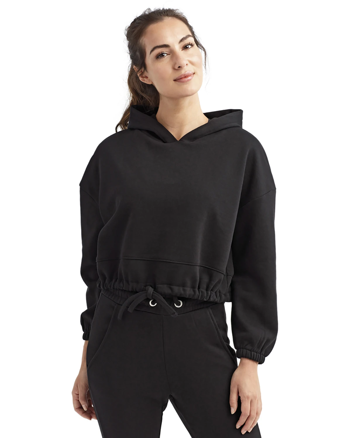 Ladies' Cropped Oversized Hooded Sweatshirt 8 Ladies' Cropped Oversized Hooded Sweatshirt - Image 6