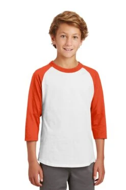 Youth Unisex Colorblock Raglan Jersey -Jiffyshirts Sales Store 71a8553a1c6ad7