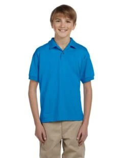 Gildan Youth Unisex 6 Oz., 50/50 Jersey Polo 36 Gildan Youth Unisex 6 Oz., 50/50 Jersey Polo -Jiffyshirts Sales Store 741702063fe189