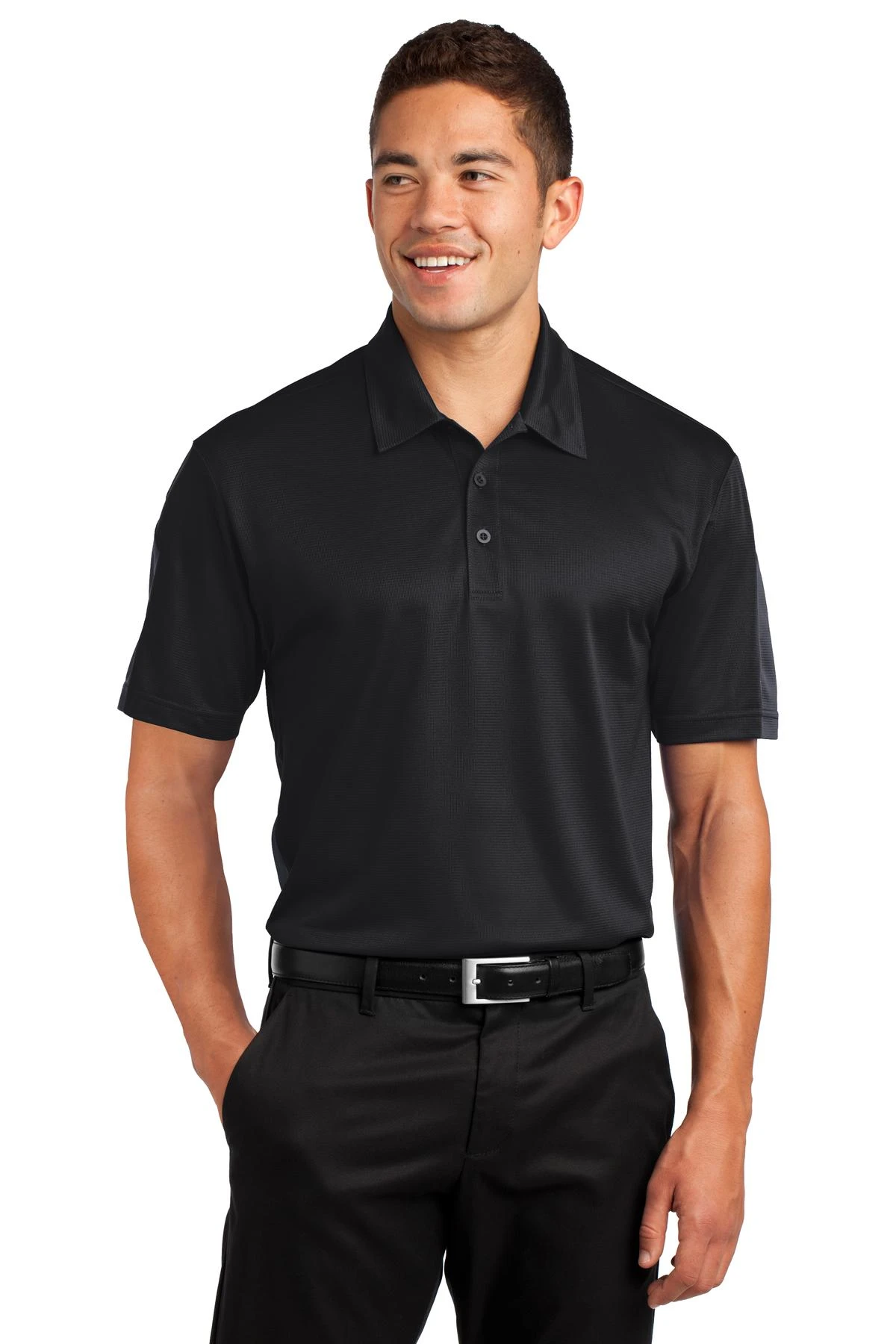 Men's PosiCharge Active Textured Colorblock Polo 7 Men's PosiCharge Active Textured Colorblock Polo - Image 5