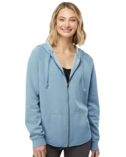 Women's California Wave Wash Full-Zip Hooded Sweatshirt -Jiffyshirts Sales Store 74cb9589c48274