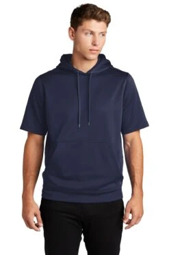 Sport-Wick Fleece Short Sleeve Hooded Pullover 21 Sport-Wick Fleece Short Sleeve Hooded Pullover -Jiffyshirts Sales Store 74ef93b1d3a705