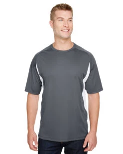 Men's Cooling Performance Color Blocked T-Shirt -Jiffyshirts Sales Store 75a4e0ac1d26dd