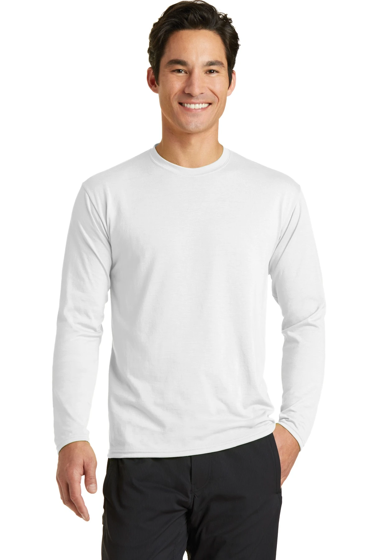 Unisex Long Sleeve Performance Blend Tee 7 Unisex Long Sleeve Performance Blend Tee - Image 5