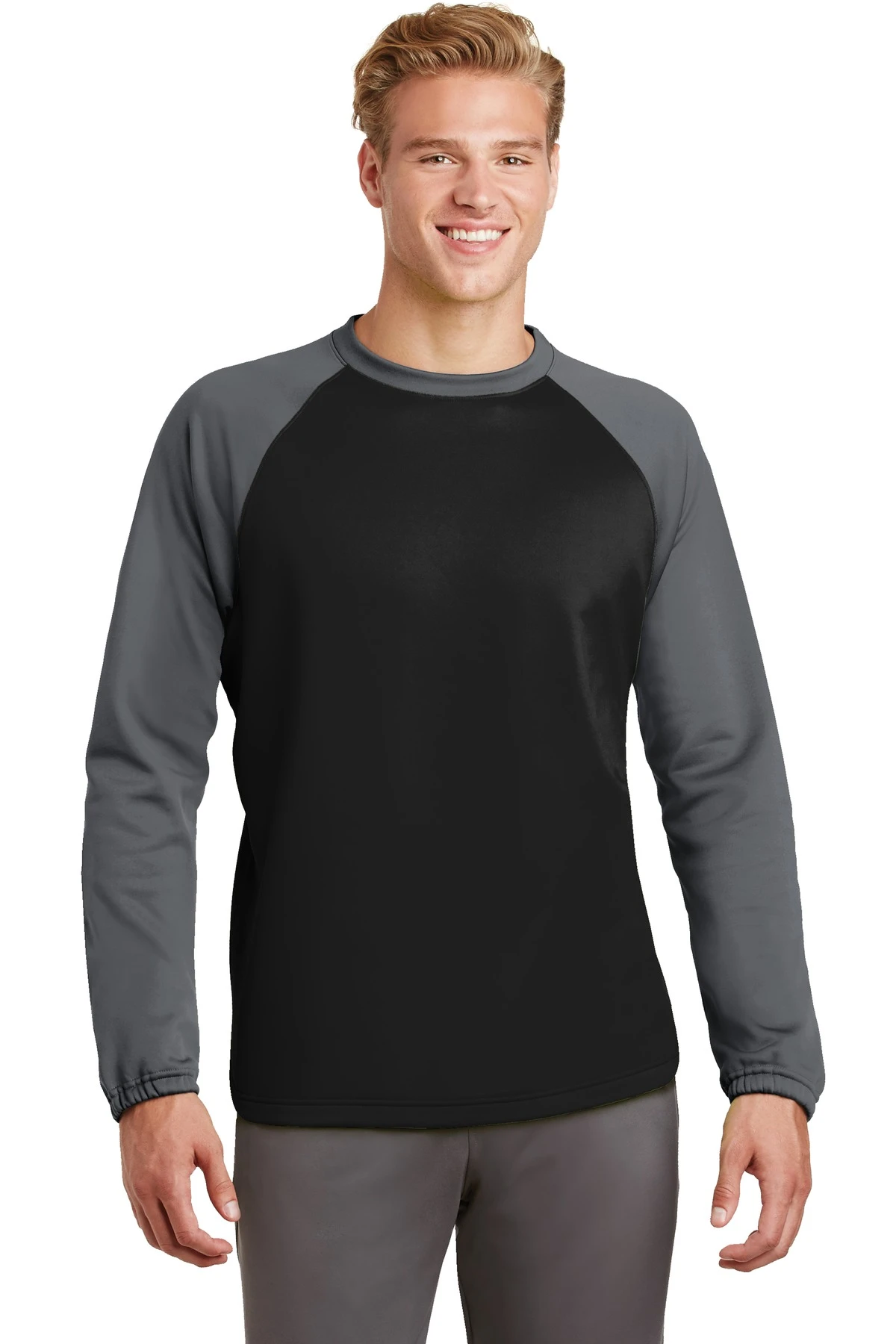 Sport-Wick Raglan Colorblock Fleece Crewneck 7 Sport-Wick Raglan Colorblock Fleece Crewneck - Image 5