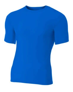 Adult Polyester Spandex Short Sleeve Compression T-Shirt -Jiffyshirts Sales Store 766abbb7ca344c