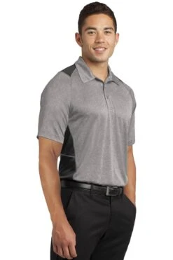 Men's Heather Colorblock Contender Polo 21 Men's Heather Colorblock Contender Polo -Jiffyshirts Sales Store 76bb9929758578