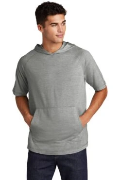 Unisex PosiCharge Tri-Blend Wicking Short Sleeve Hoodie 15 Unisex PosiCharge Tri-Blend Wicking Short Sleeve Hoodie -Jiffyshirts Sales Store 76f05f008bee6d