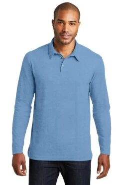 Long Sleeve Meridian Cotton Blend Polo 15 Long Sleeve Meridian Cotton Blend Polo -Jiffyshirts Sales Store 770a38bb9f01e2