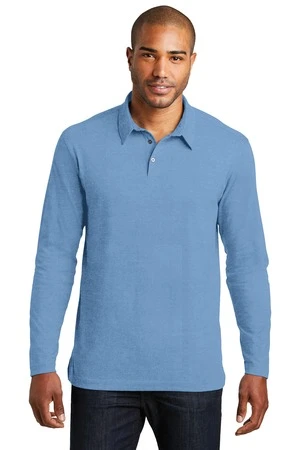 Long Sleeve Meridian Cotton Blend Polo 9 Long Sleeve Meridian Cotton Blend Polo - Image 7