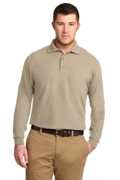 Silk Touch Long Sleeve Polo -Jiffyshirts Sales Store 774b4cc759f60d