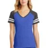 District Ladies' Game V-Neck Tee 1 District Ladies' Game V-Neck Tee -Jiffyshirts Sales Store 7752dd4534c53d