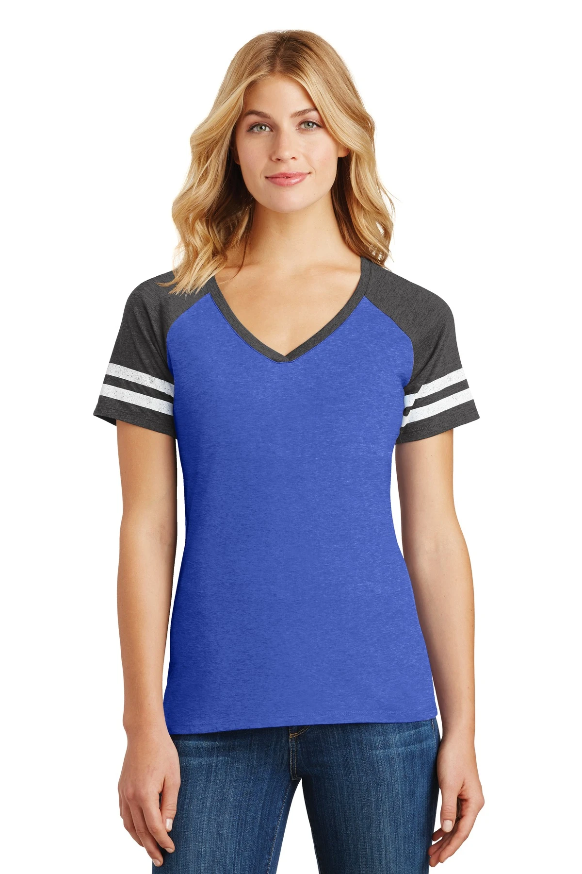 District Ladies' Game V-Neck Tee 3 District Ladies' Game V-Neck Tee