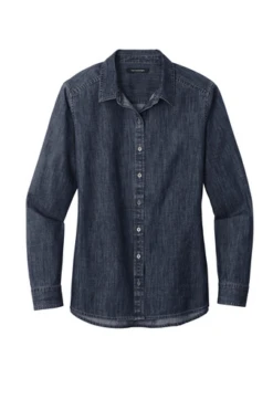 Ladies Long Sleeve Perfect Denim Shirt 9 Ladies Long Sleeve Perfect Denim Shirt -Jiffyshirts Sales Store 77d5f84b585378
