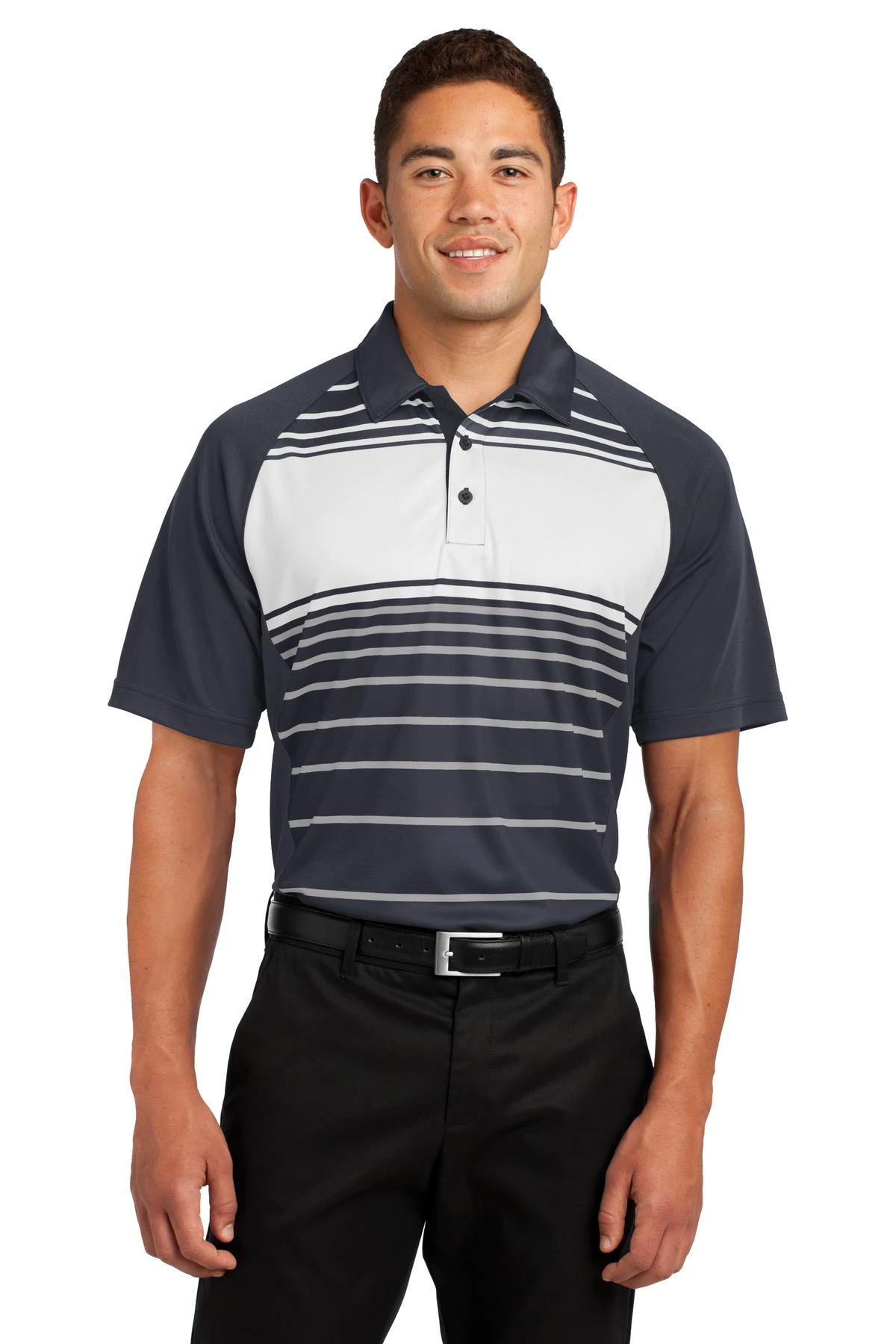 Men's Dry Zone Sublimated Stripe Polo 7 Men's Dry Zone Sublimated Stripe Polo - Image 5