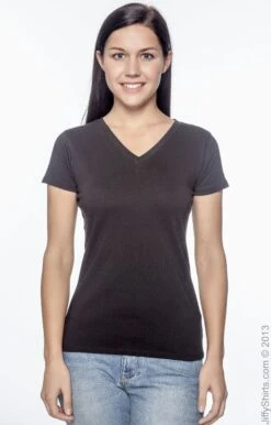 Ladies' 4.4 Oz., 100% Organic Cotton Short-Sleeve V-Neck T-Shirt 15 Ladies' 4.4 Oz., 100% Organic Cotton Short-Sleeve V-Neck T-Shirt -Jiffyshirts Sales Store 7832A06C14670C