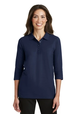 Ladies Silk Touch 3/4-Sleeve Polo 11 Ladies Silk Touch 3/4-Sleeve Polo - Image 9