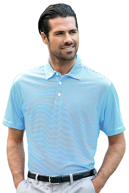 Pro Tonal Micro-Stripe Polo 3 Pro Tonal Micro-Stripe Polo