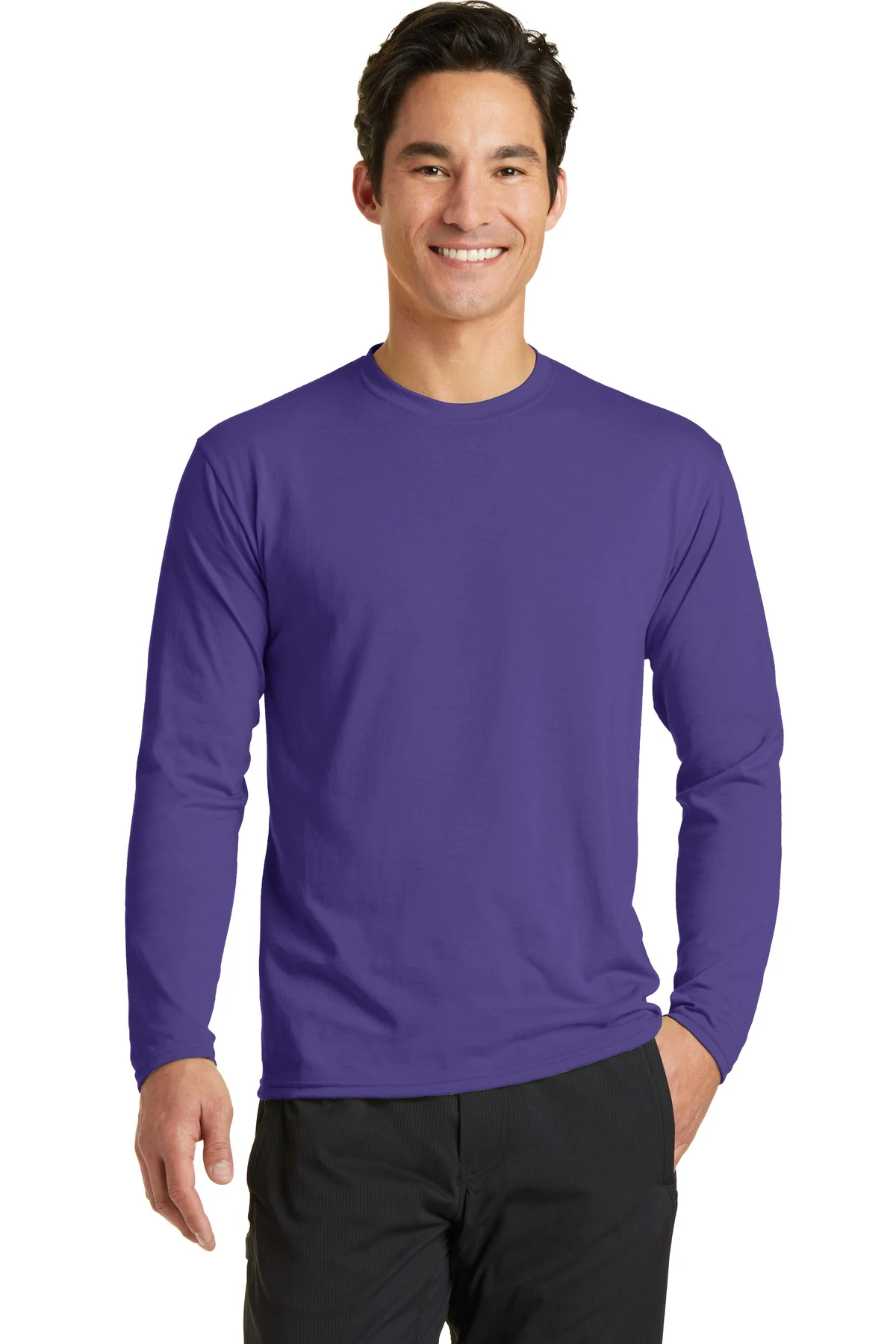 Unisex Long Sleeve Performance Blend Tee 19 Unisex Long Sleeve Performance Blend Tee - Image 17