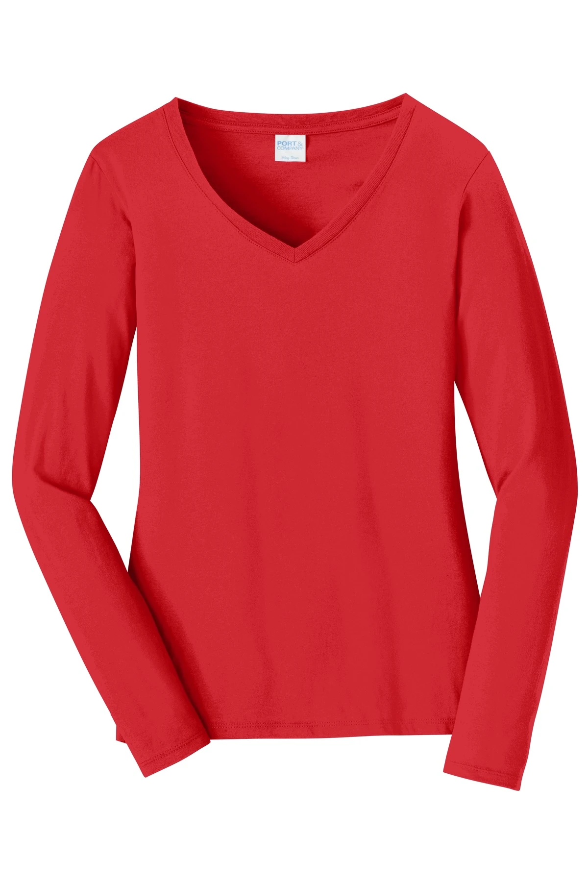 Ladies Long Sleeve Fan Favorite V-Neck Tee 5 Ladies Long Sleeve Fan Favorite V-Neck Tee - Image 3