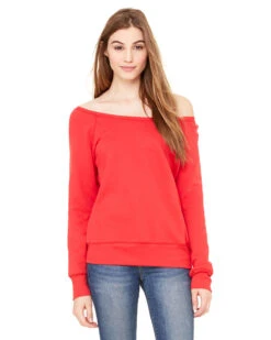 Ladies' Sponge Fleece Wide Neck Sweatshirt -Jiffyshirts Sales Store 79e037d498cbfe