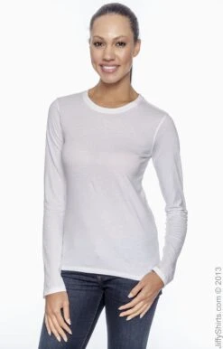 Ladies' 4.4 Oz., 100% Organic Cotton Classic Long-Sleeve T-Shirt 12 Ladies' 4.4 Oz., 100% Organic Cotton Classic Long-Sleeve T-Shirt -Jiffyshirts Sales Store 7C65D38051A0BD