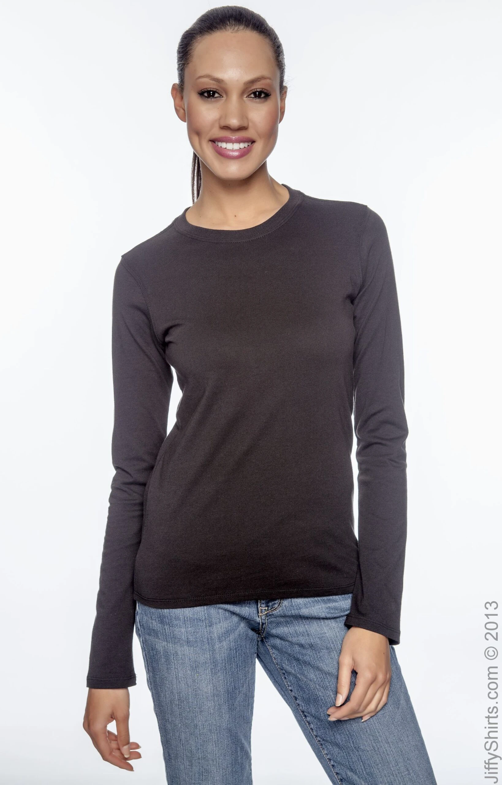 Ladies' 4.4 Oz., 100% Organic Cotton Classic Long-Sleeve T-Shirt 3 Ladies' 4.4 Oz., 100% Organic Cotton Classic Long-Sleeve T-Shirt