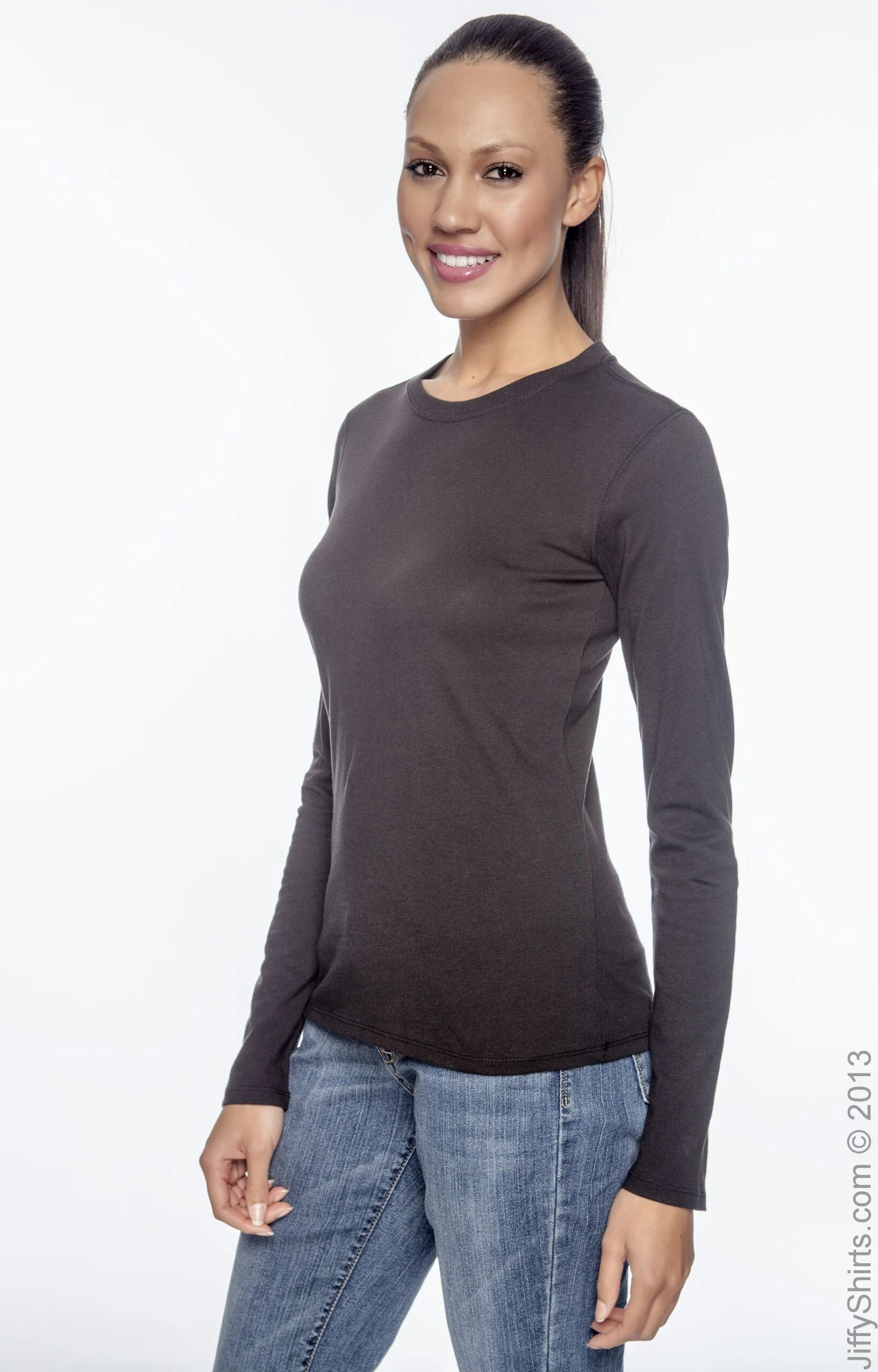 Ladies' 4.4 Oz., 100% Organic Cotton Classic Long-Sleeve T-Shirt 4 Ladies' 4.4 Oz., 100% Organic Cotton Classic Long-Sleeve T-Shirt - Image 2