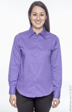 Ladies' Easy Blend™ Long-Sleeve Twill Shirt With Stain-Release 39 Ladies' Easy Blend™ Long-Sleeve Twill Shirt With Stain-Release -Jiffyshirts Sales Store 7F756A7183129F